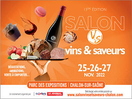 Salon Vins et Saveurs de Chalon-sur-Saône 25-27 novembre 2022 - 13ème édition