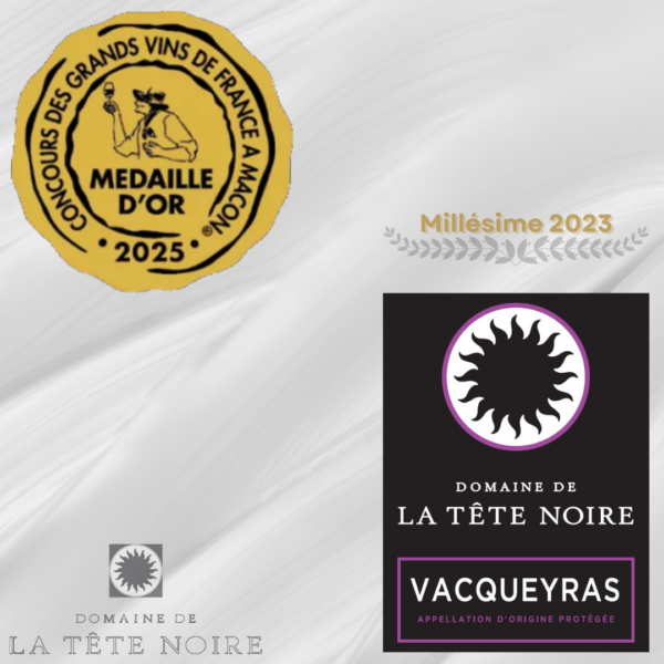 Gold Medal for our 2023 red Vacqueyras in Mâcon !