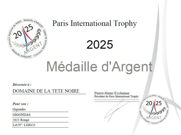 Concours National de Paris : Silver Medal for Gigondas and Harper