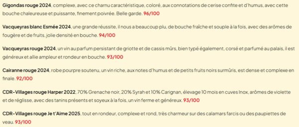 Nos vins sélectionnés dans le guide Dussert-Gerber 2027